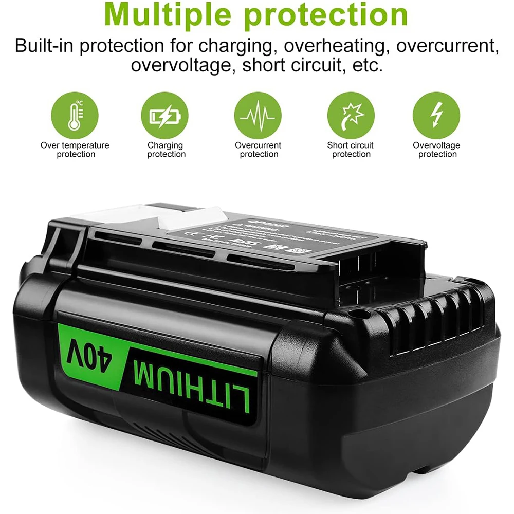 Vanon OP4040 8.0Ah バッテリー リョービ 40V OP40401 OP4026 OP40261 OP4050 リチウム電池用