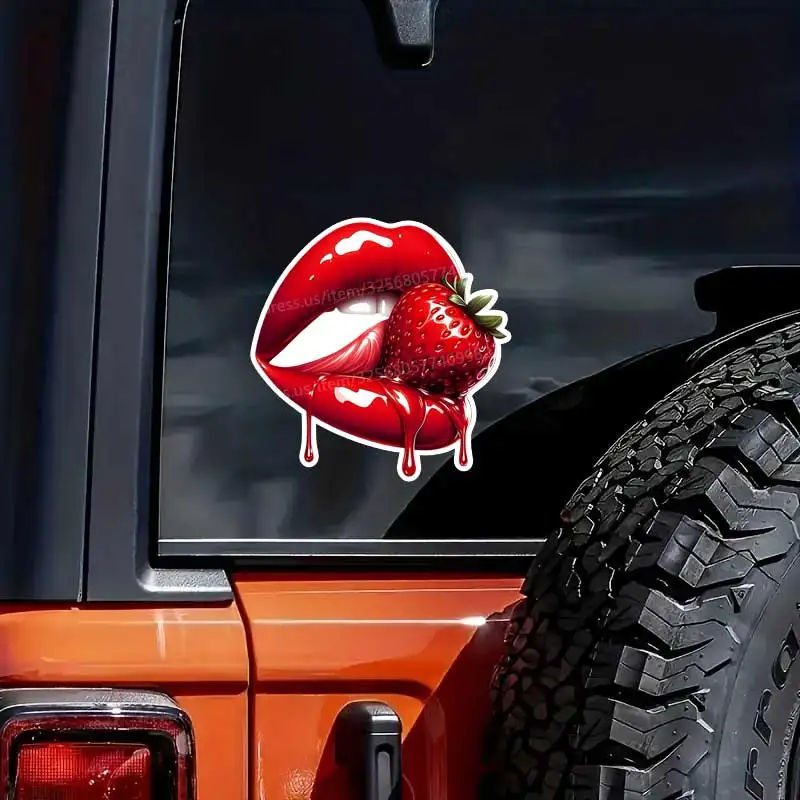 Advanced Lips Cartoon Car Sticker Waterproof Styling Automobiles Motorcycle Exterior Accessories Vinyl Decals SH869
