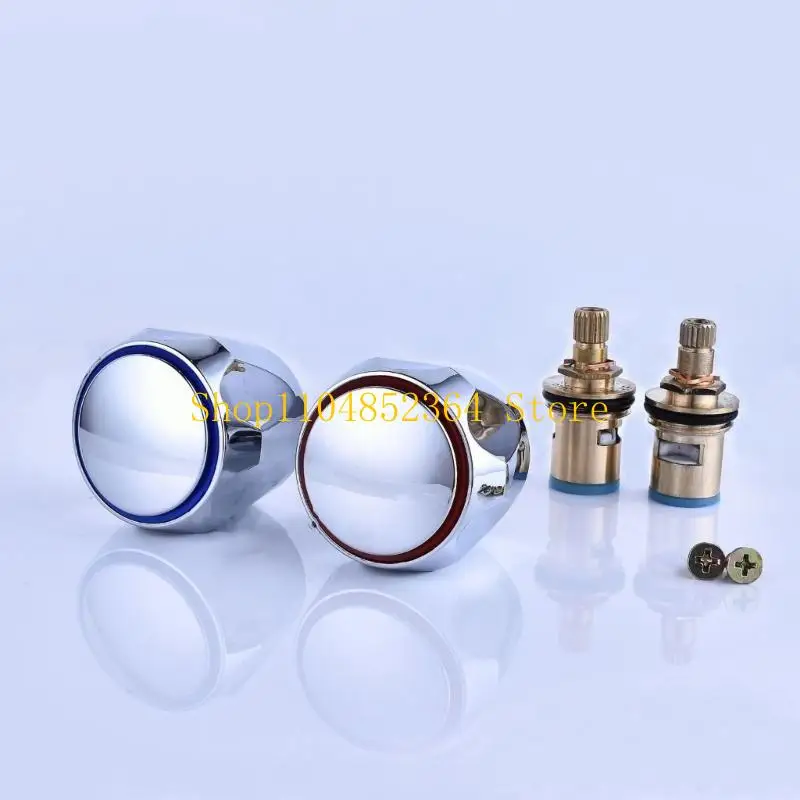 652F Modern Bathroom Faucet Replacement set with Hot & Cold Tapping Head Bath Faucet Conversion Set Comfortable Grip