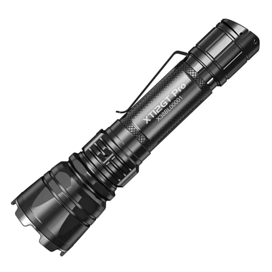 KLARUS XT12GT PRO Rechargeable Tactical Flashlight Luminus SFT40 1600LM  Torch Light by 21700 Battery for Daily Carrying Patrol