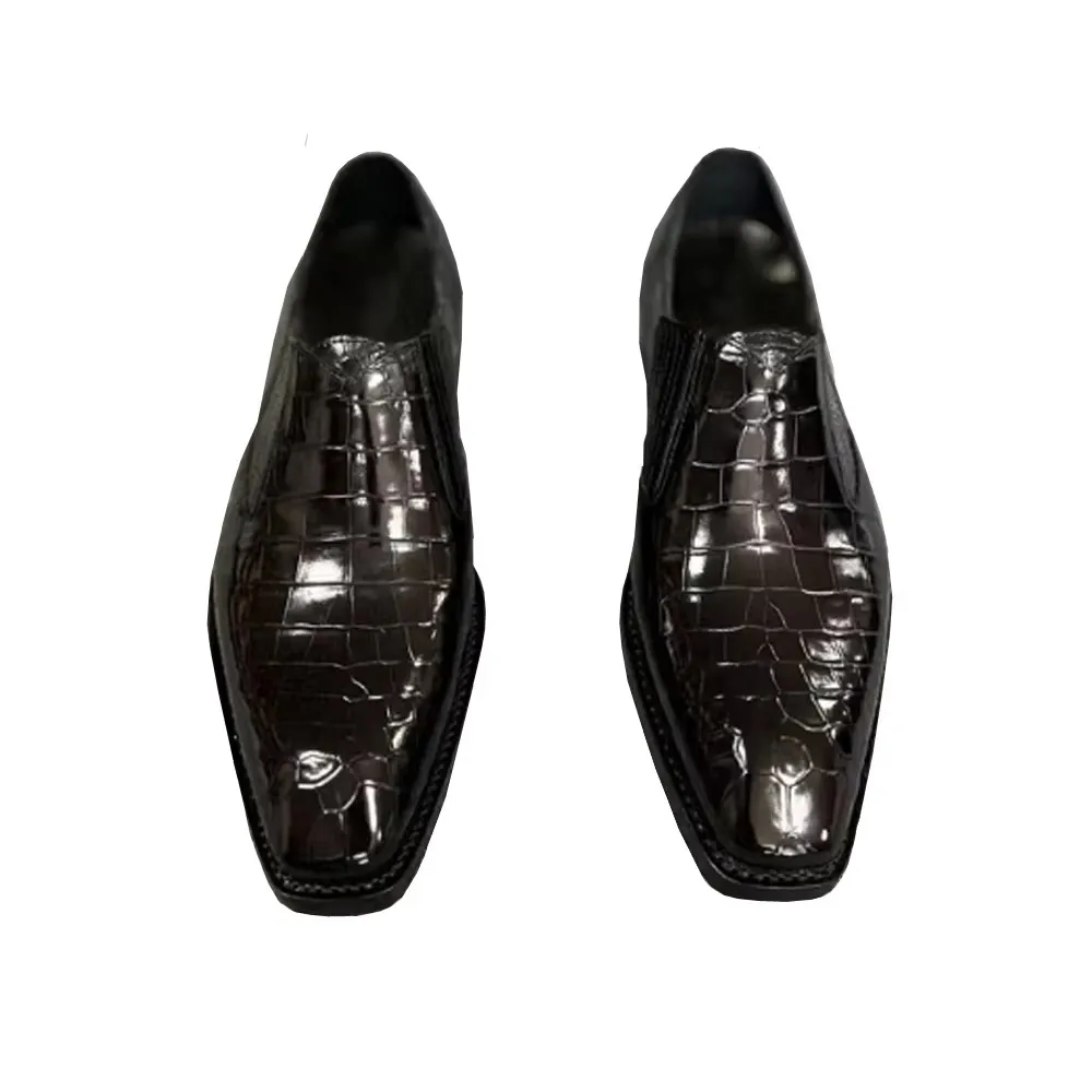 yinghang new men dress shoes male formal shoes crocodile shoes