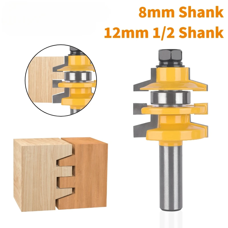 

8mm 12mm 12.7mm Shank Chamfer Router Bit Carbide Cutter End Mill Face Mill Woodworking Milling Cutter Bit for Wood Tool