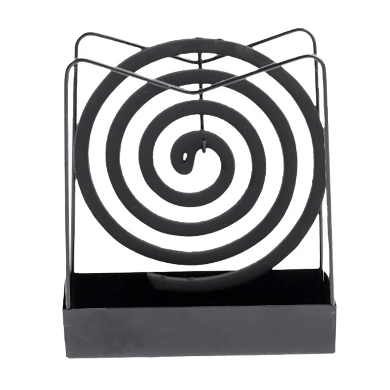 Iron Mosquito Coil Holder Incense Holders Coil Incense Burner Frame Modern Repellent Incense Rack For Household Bedroom Patio