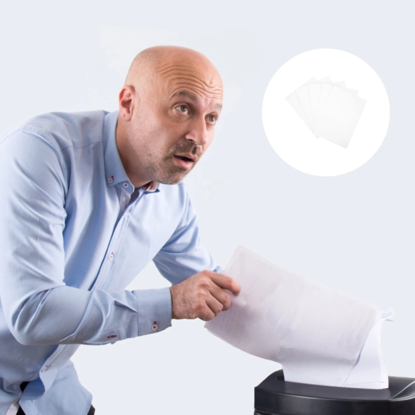 5 fogli lubrificanti per trituratori, carta oleata professionale per trituratori commerciali da ufficio, protezione silenziosa e liscia degli ingranaggi
