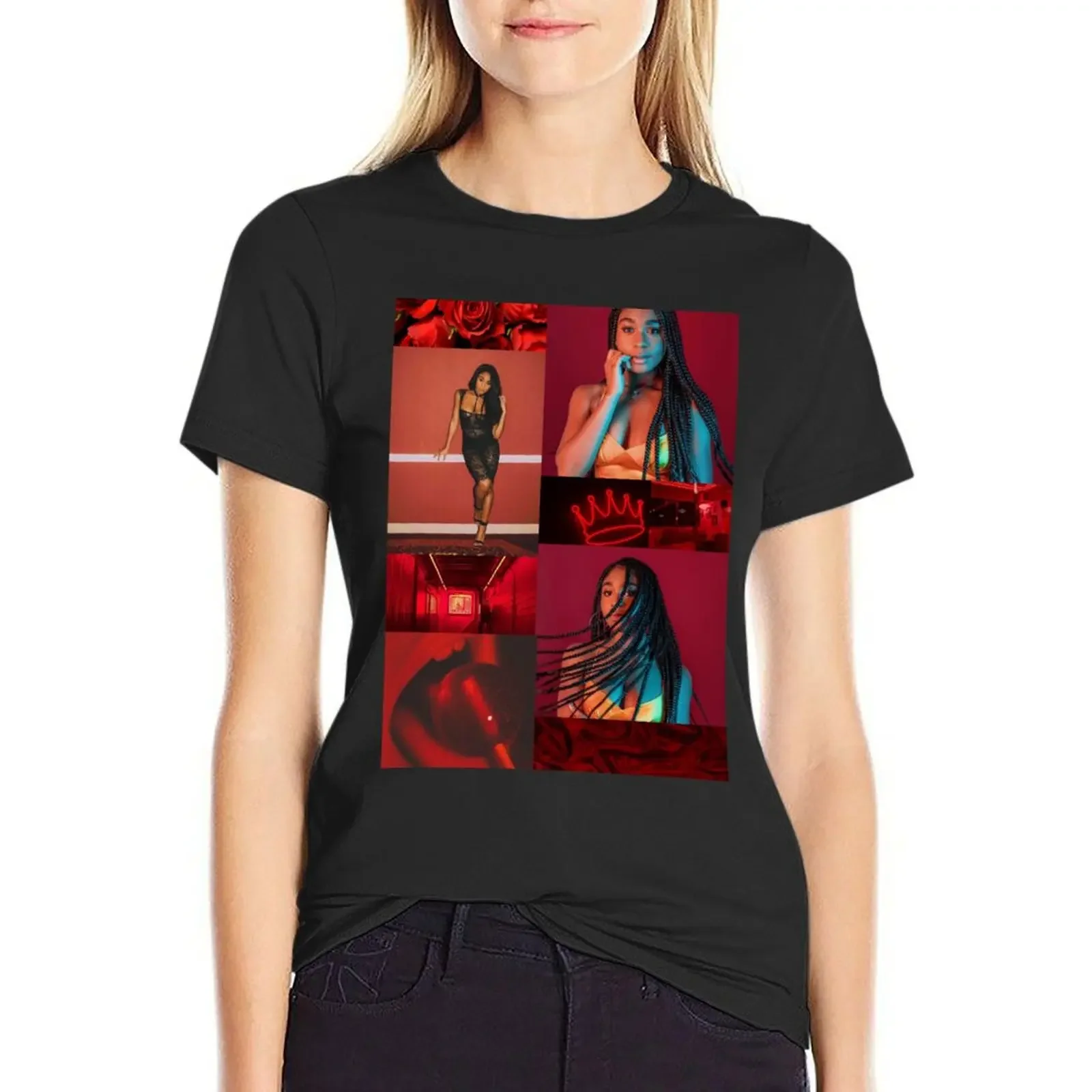 

Normani Kordei - red T-Shirt Aesthetic clothing vintage clothes Short sleeve tee quick-drying funny t shirts for Women