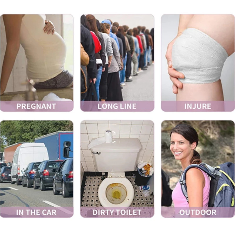 Portable Soft Silicone Urination Funnel Women Standing Urinal Bottle Pissing Receiver