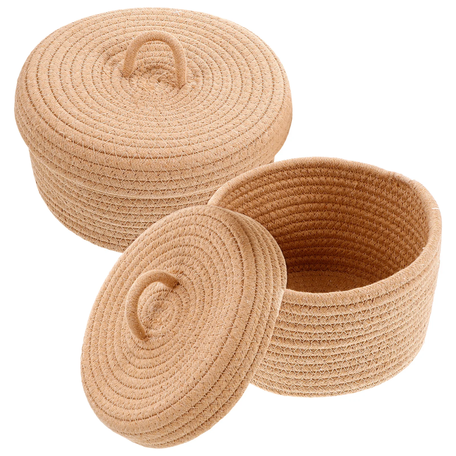 

2 шт. тканая корзина для хранения, настольный органайзер, контейнер, прямоугольный хаки, детский домашний декор, прочный контейнер для хранения в винтажном стиле