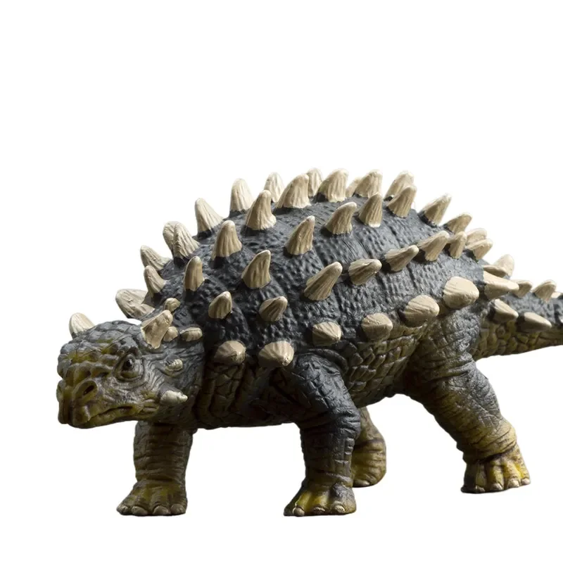 Ankylosaurus Dinosaur Model Toy Solid Hard Rubber Figure Jurassic World Animal Ornament Simulation Nail Dragon Export Quality