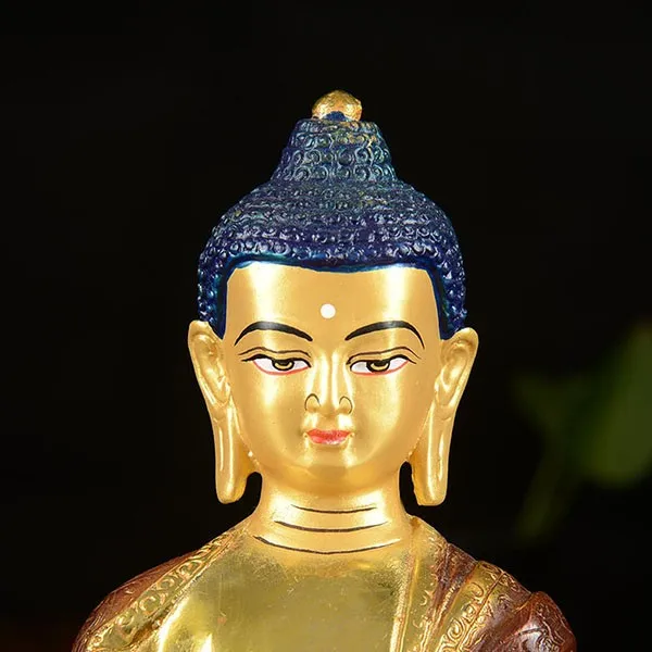 Special Offer  buddha statue # 7 inch Tibetan Buddhism Medicine Gold-plated brass HOME Talisman