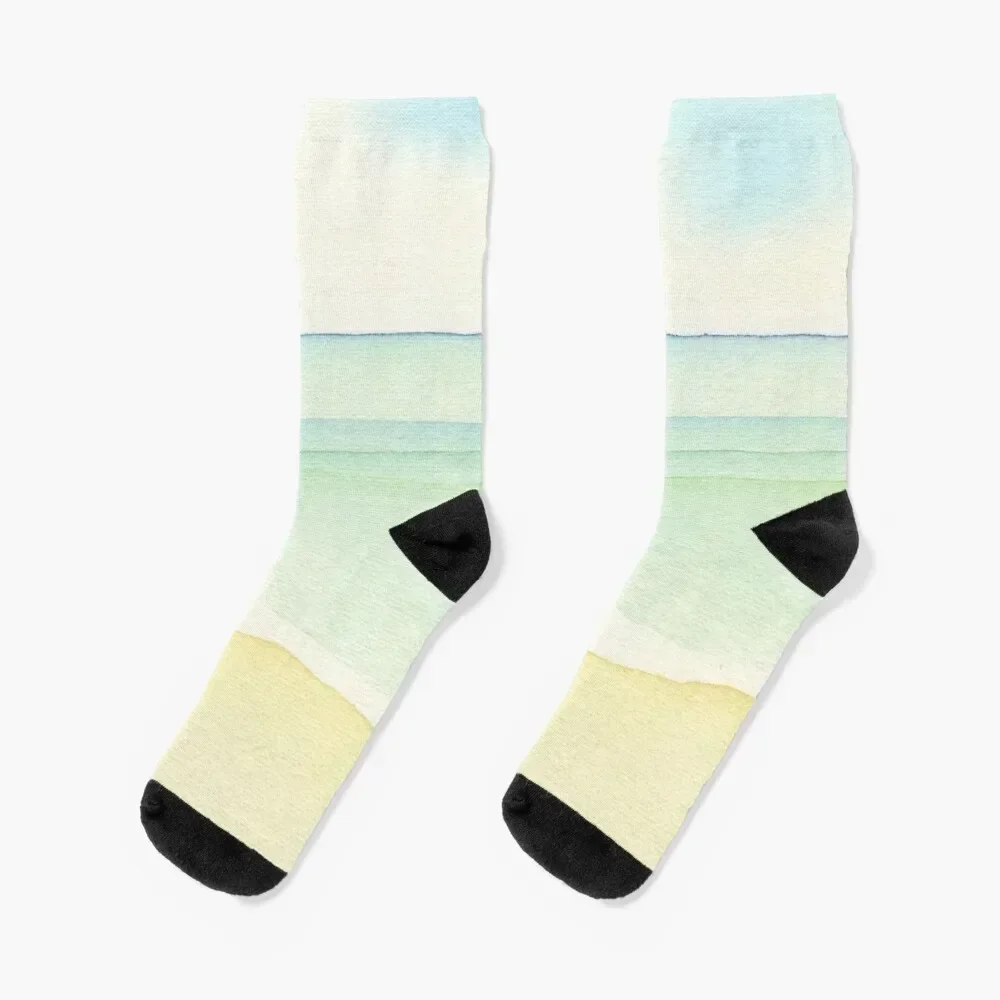 Sea Scape, plain and simple Socks Children's warm winter Lots Socks Women's Men's