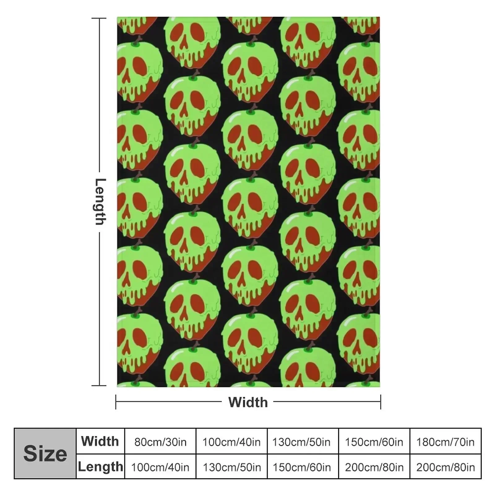 Poison Apple Throw Blanket wednesday decorative Bed Blankets