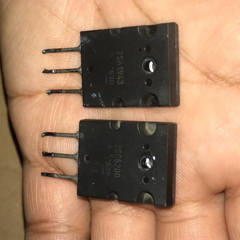 2pcs=1pair 2SA1943 2SC5200 TTA1943 TTC5200 TO-3PL C5200 A1943 Original disassembly