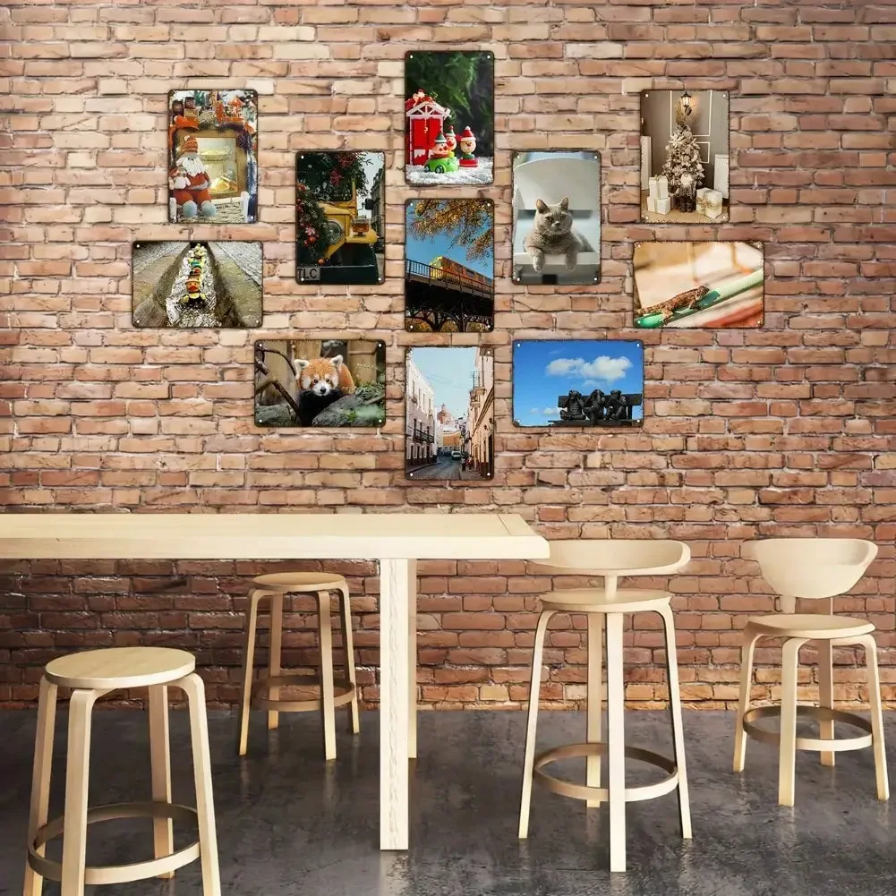 VintaMetal Retro Iron Wall Decor 7-Step Motivational Poster Rules for Home Bar Yard Outdoor