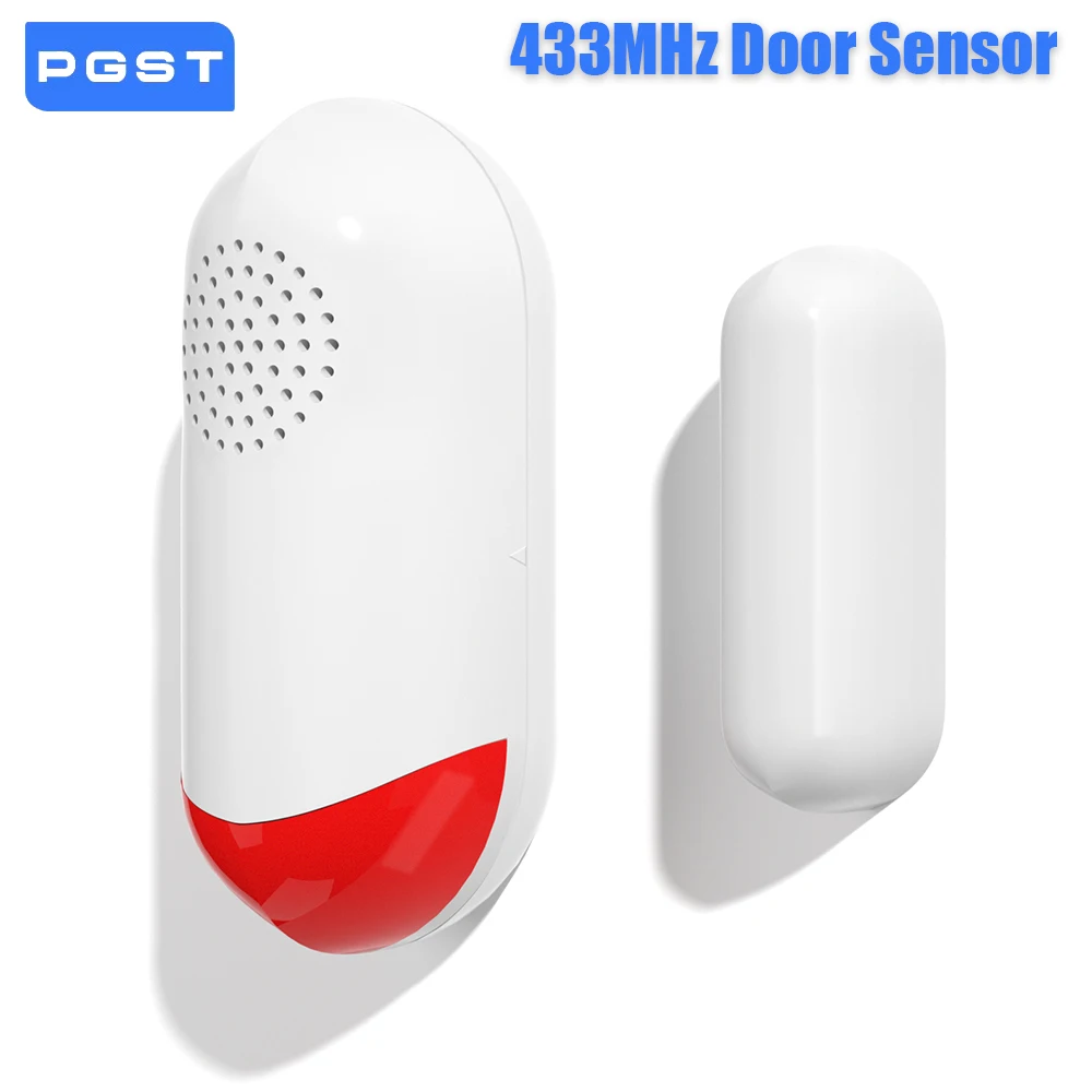 

PGST Tuya 433MHz Magnetic Door Motion Sensor For Alarm Home Security System Smart Home Life Alarm System Security Protection