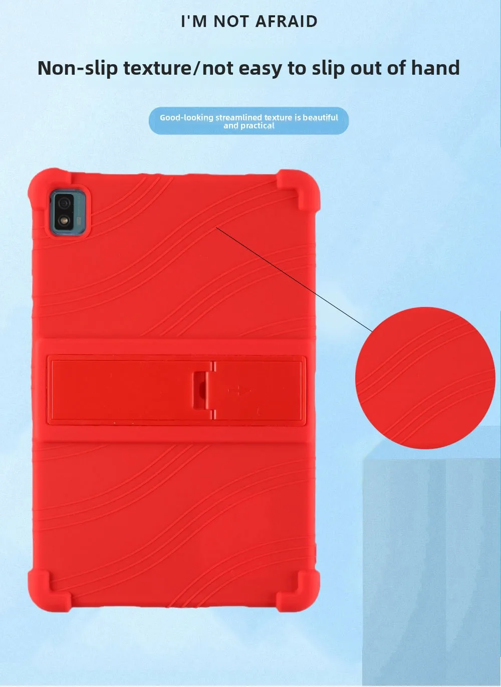 Stoßfeste TPU-Hülle für TCL 10 TAB MAX 10.36, Flexibler Stoßfänger mit Ständer, Mehrere Farben – Detail 2