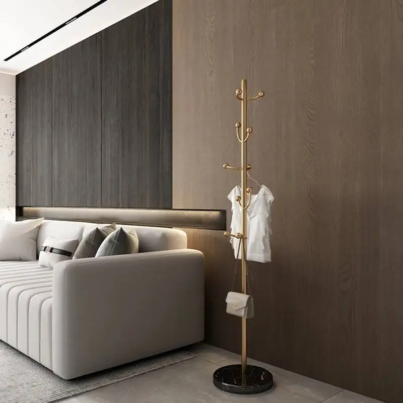 

Standing Nordic Garment Stand Clothes Hanger Free Shoe Coat Floor Hanger Gold Boutique Perchero Dressing Room Furniture WWH25XP