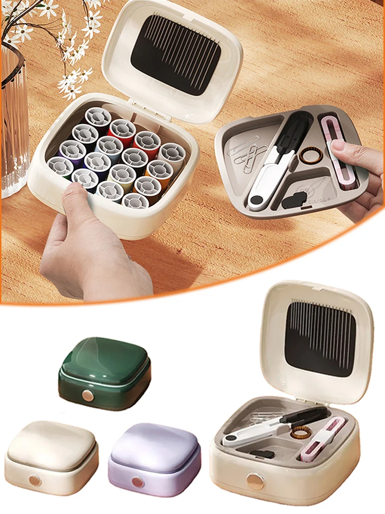 Magnetic Sewing Tool Kit Sewing Box Set Household Convenient Small Simple Dormitory Student Sewing Tough Bag Tool Storage