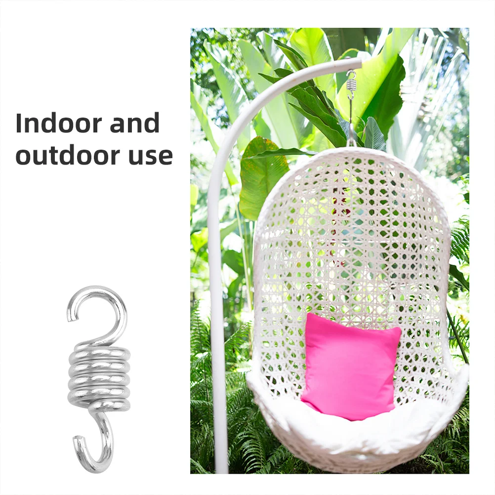 

Heavy Duty Spring Trampoline Fixing Chair Sandbags Hammock Springs Hanging Supplies Extension Porch Swings Silver Metal