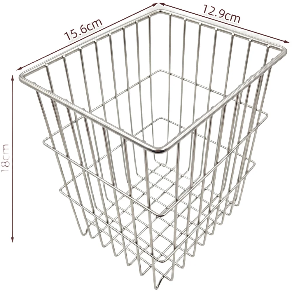 Functional Stainless Steel Storage Basket Engineered for Compact Spaces in Kitchen For Bathroom and Study Desk