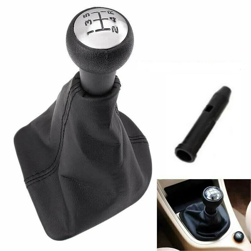 5 Speed Gear Shift Knob For Peugeot 207 307 cc 308 Citroen C2 C4 Shifter Lever Stick Gaiter Boot Cover New Car Accessories