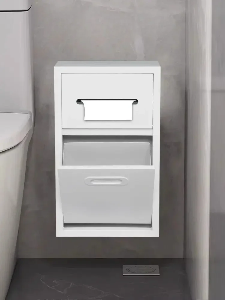

XT Stainless steel wall-mounted storage cabinet rack next to toilet toilet tissue rack