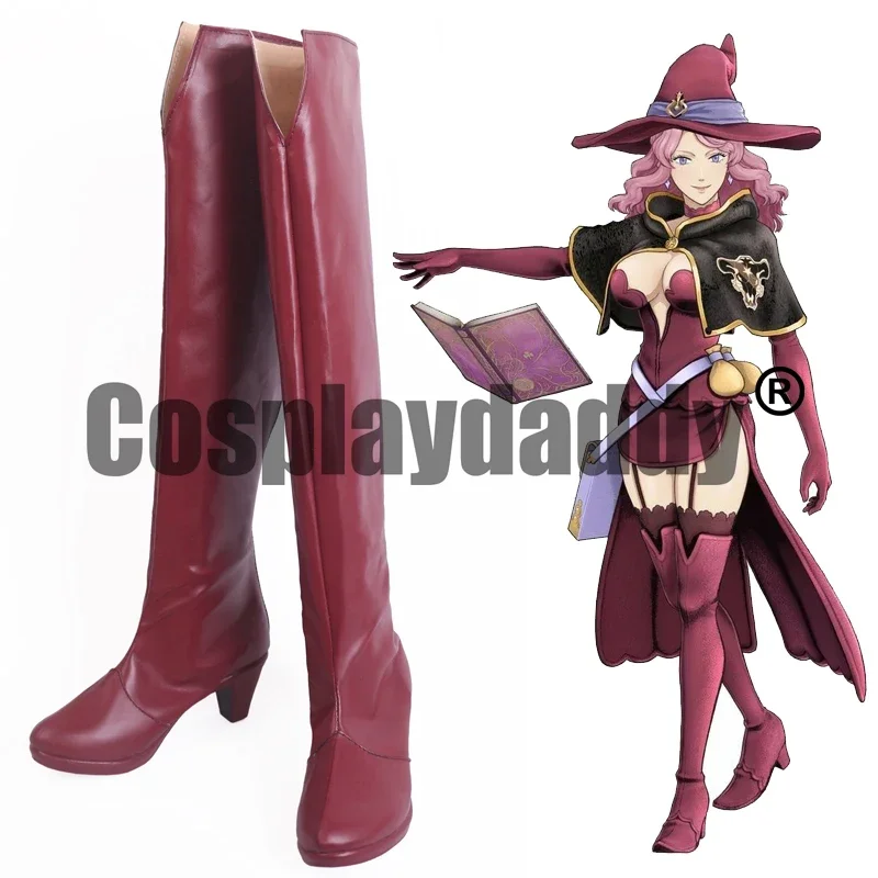 

Black Clover: Quartet Knights Witches' Forest Magic Knight Black Bull Vanessa Enoteca Anime Cosplay Shoes Boots S008