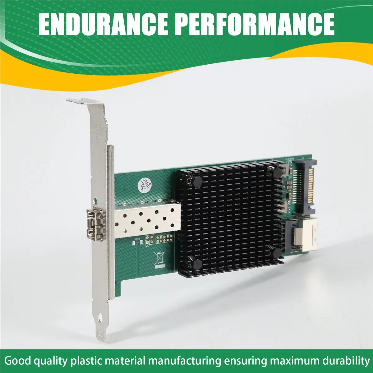 

lucky M.2 10G Server Network Card M.2 M X520-DA1 10G SFP+ Fiber Optic Industrial Computer Server Network Card JL82599EN Chip