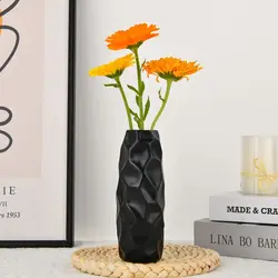 Resin vase for modern home dรฉcor, round vase for decoration, ceramic vase minimalist scandinavian style wedding dining table liv