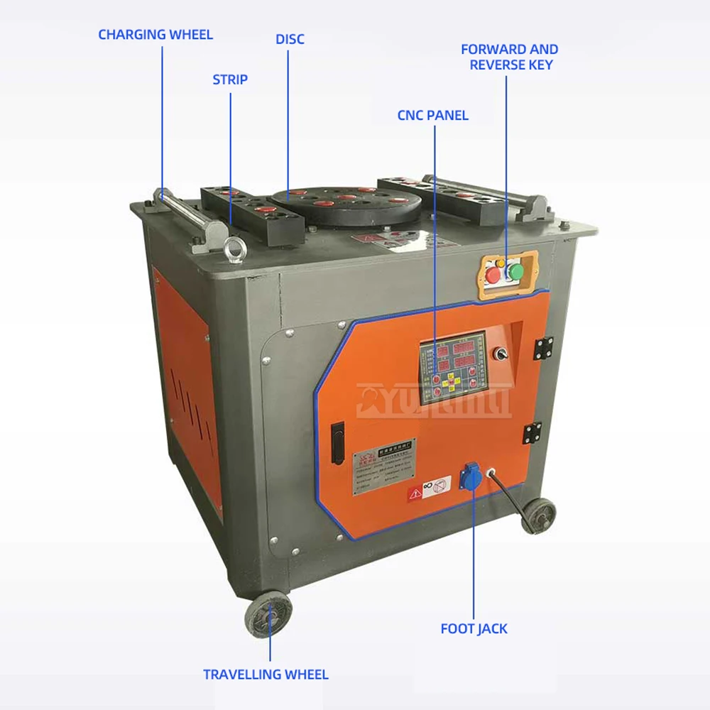 Steel bar bending machine, round steel and threaded steel bending machine, electric CNC bending machine