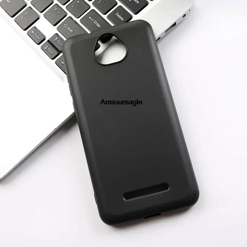 Black Matte Phone Case Guard On For SCHOK Volt SV55 SV55216 Soft TPU Protection Case Saver Shield