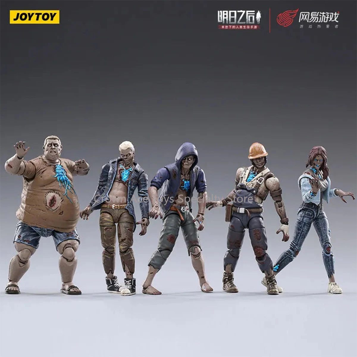 

JOYTOY LifeAfter Infected Hoodies LAI 001 Chubby LAI 002 Female LAI 003 Worker LAI004 Shirt LAI005 3.75inch Action Figure Toys