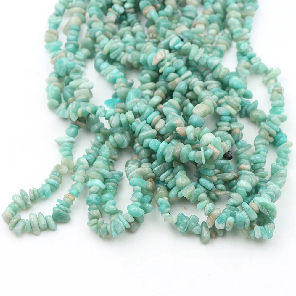 

5-8 мм натуральный нерегулярный амазонит камень бусины гравийные чипсы свободные бусины-разделители для изготовления ювелирных изделий DIY браслет ожерелье оптом