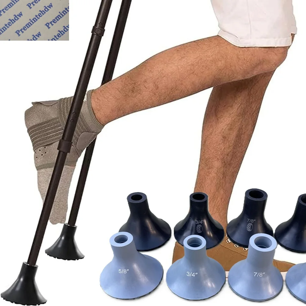 

Black Grey Rubber Cane Crutch Tip Replacement Horn Base