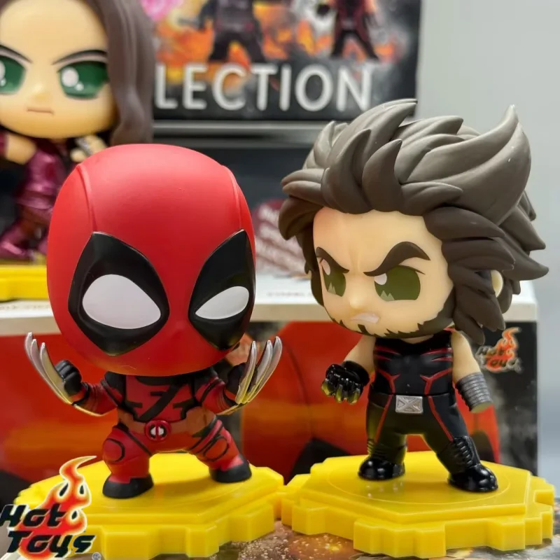 Nuevos juguetes originales Marvel Deadpool & Wolverine Cosbi caja ciega Mini figura de cómics figura coleccionable película Chibi juguete regalos para niños