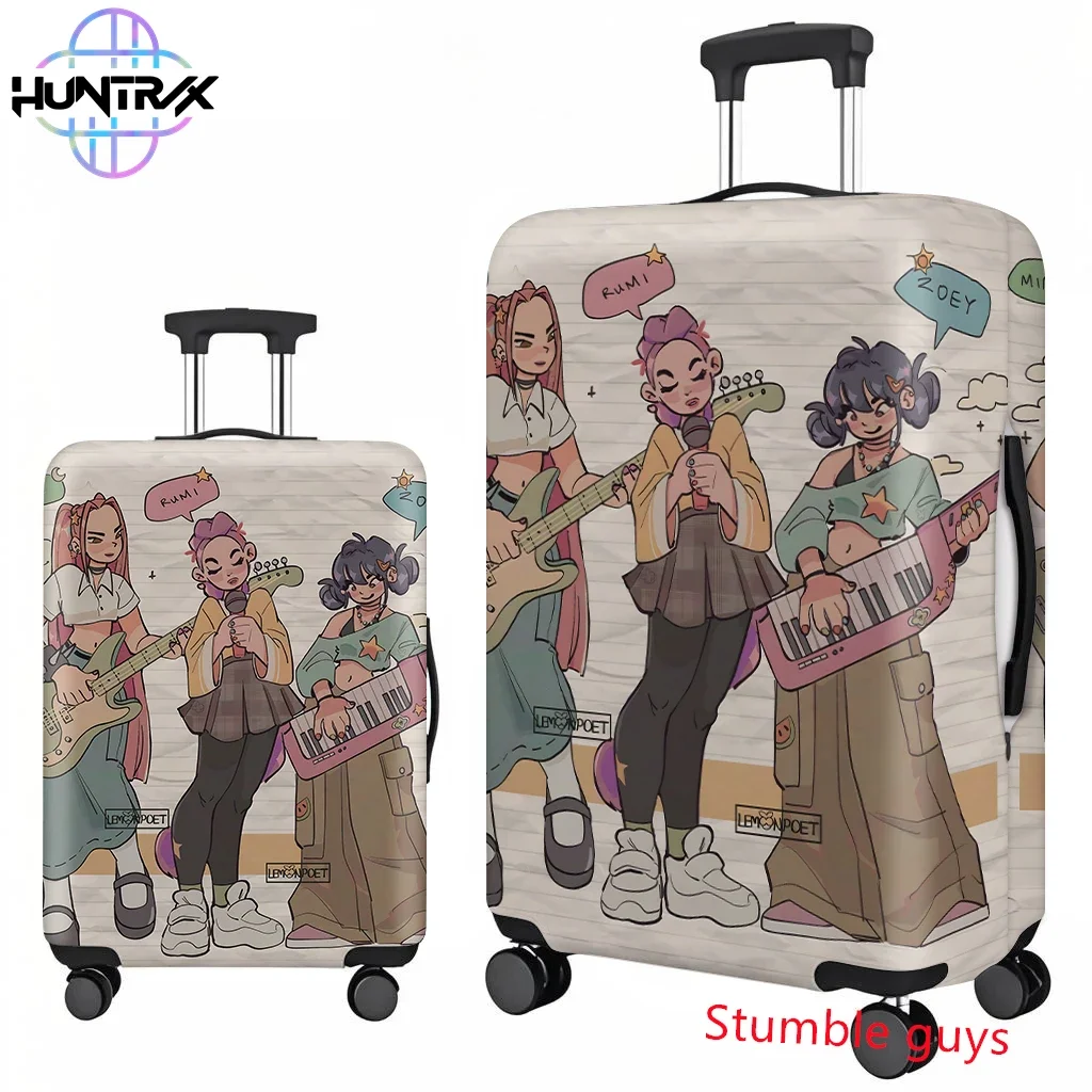 

Anime Demon Hunters Kpop Luggage Cover Fits 18-32 Inch Suitcases Travel Protector For Fans
