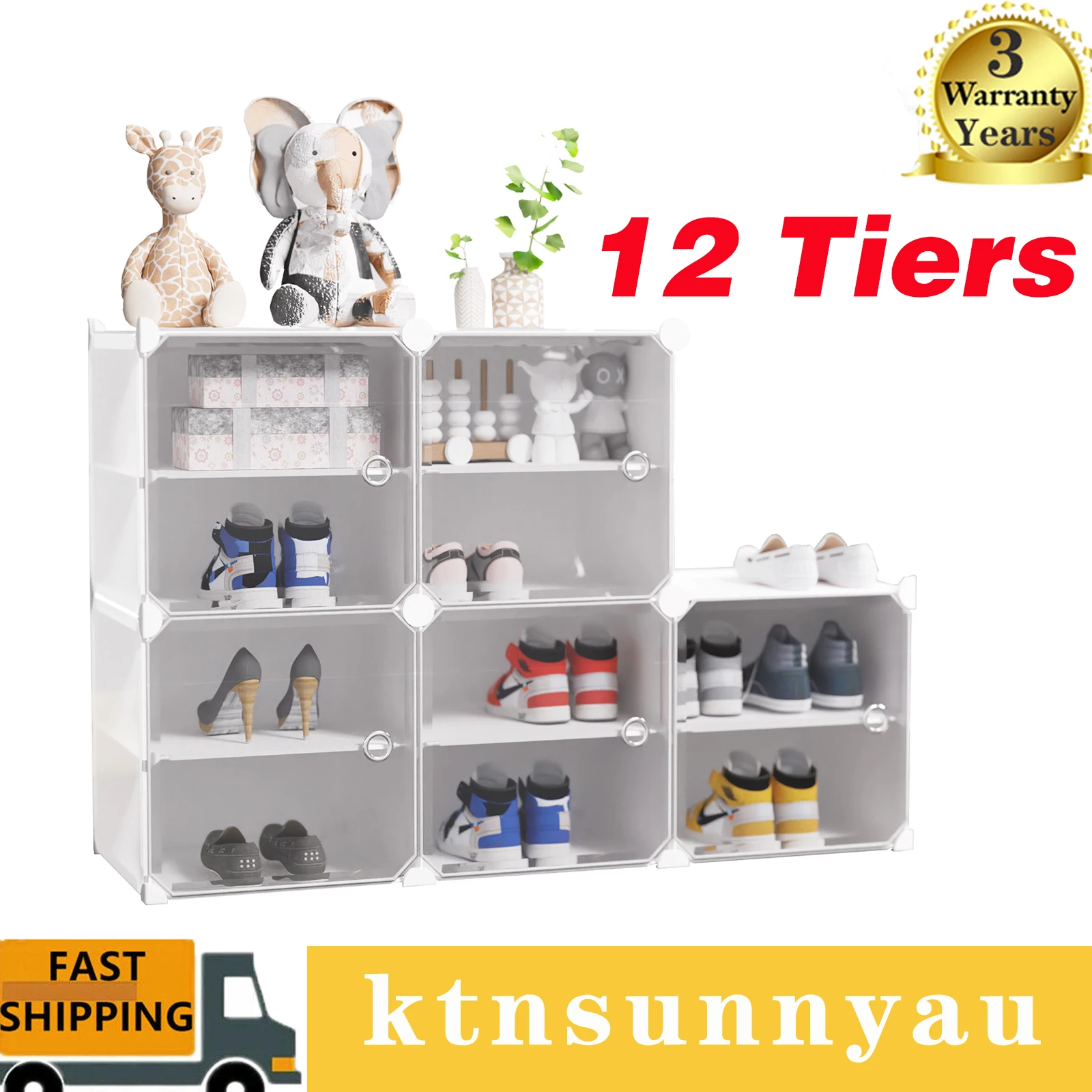 Multi-layer Large Shoe Cabinet Rack Waterproof Dust proof Shoes Stand Storage Organizer Free Standing Space