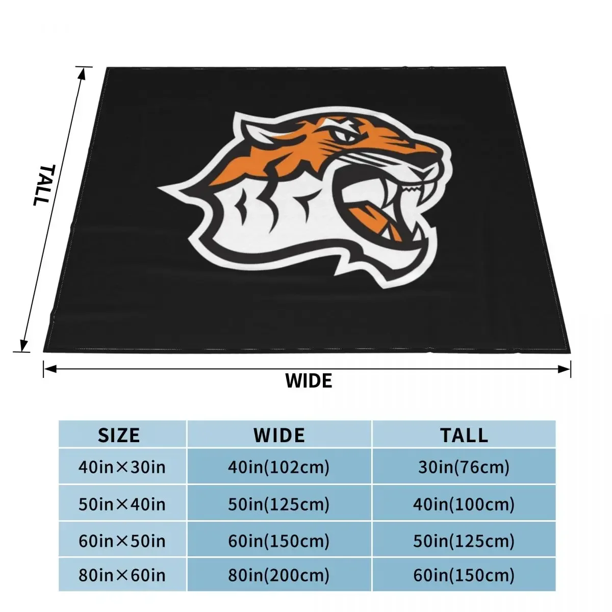 Occidental Tigers Throw Blanket Giant Sofa Polar valentine gift ideas Luxury Brand Blankets