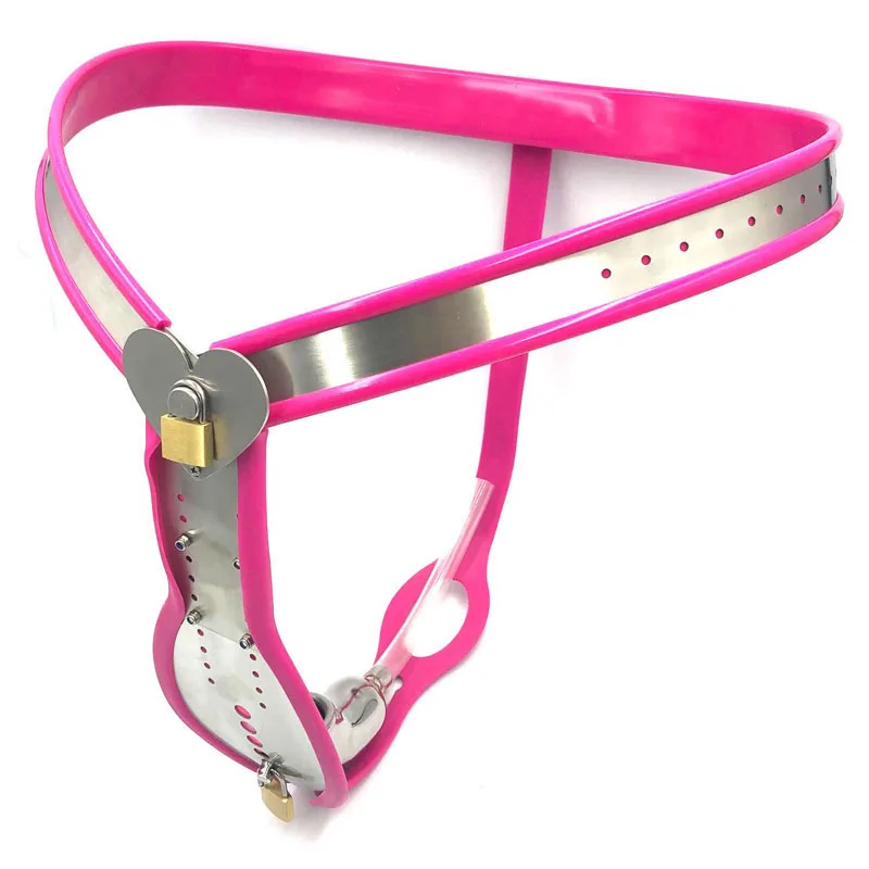 Prevent masturbation penis lock male chastity belt cock cage anal plug underwear heart-type chastity pants sex toys for men