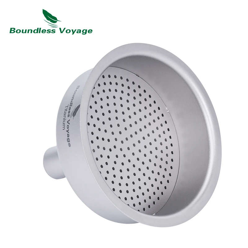 Boundless Voyage Titanium Funnel Hip Flask Accessories Kitchen Funnel for Transferring Liquids and Filling Bottles and Container