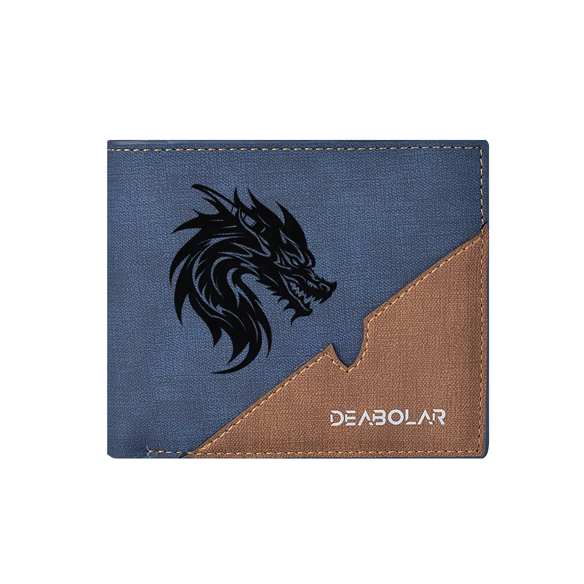 محفظة رجالية قصيرة من جلد البولي يوريثان، نمط مرقع، تصميم جديد شخصي، متعدد الوظائف، حامل بطاقة الائتمان، جيب للعملات المعدنية