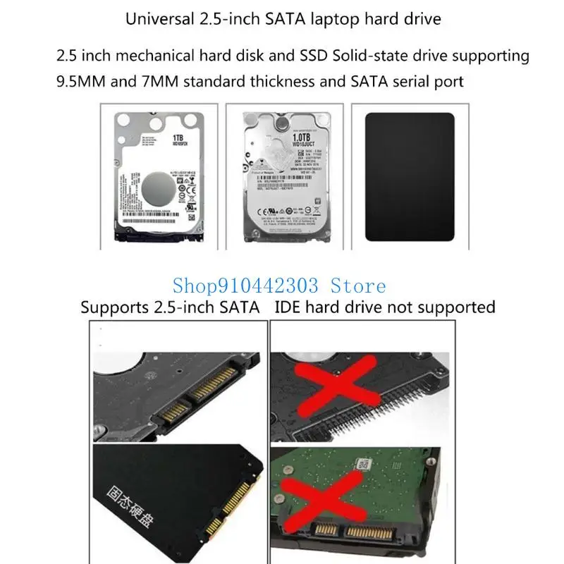 652F USB3.0 To Cable USB3.0 Hard Drive Adapter Converter 6Gbps 2.5Inches External HDD SSD Adapter For Laptop Accessory