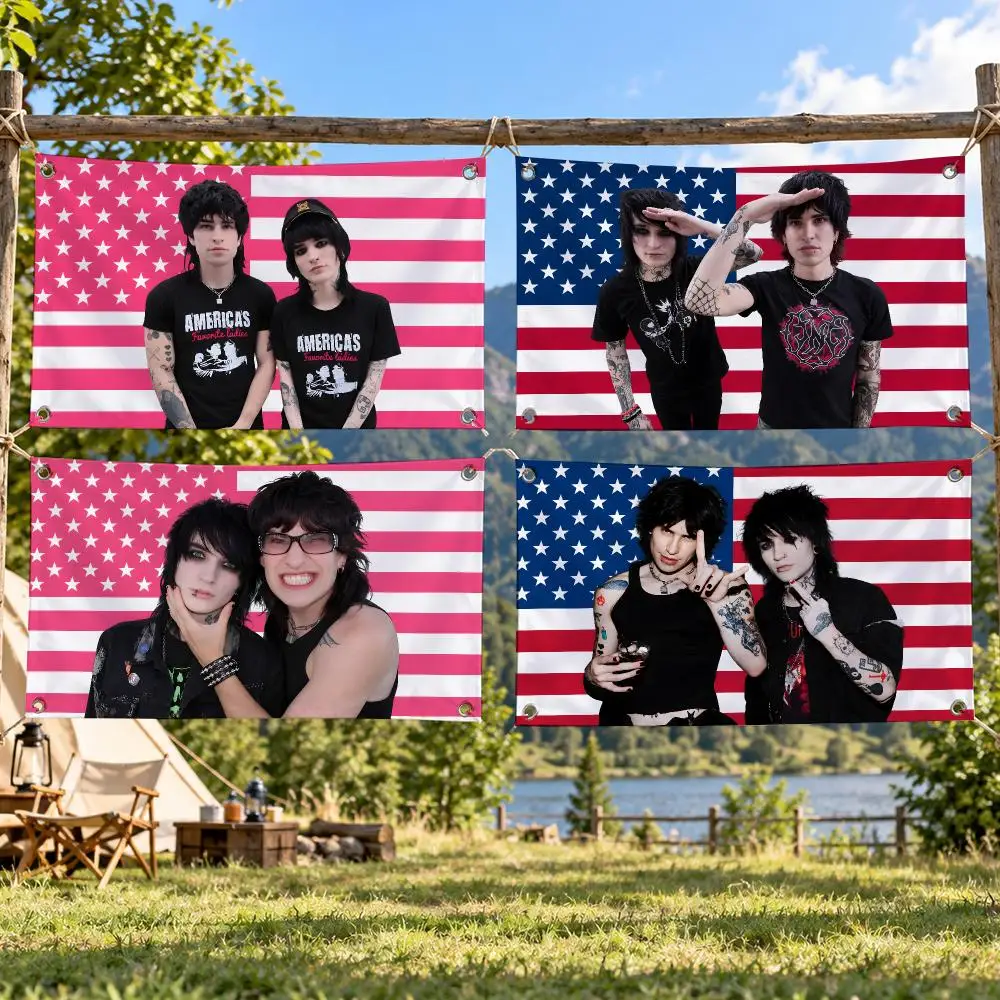Jake Webber And Johnnie Guilbert Flags Soft Skin-friendly Durable Tapestry Outdoor Party Home Living Room Bedroom Decoration