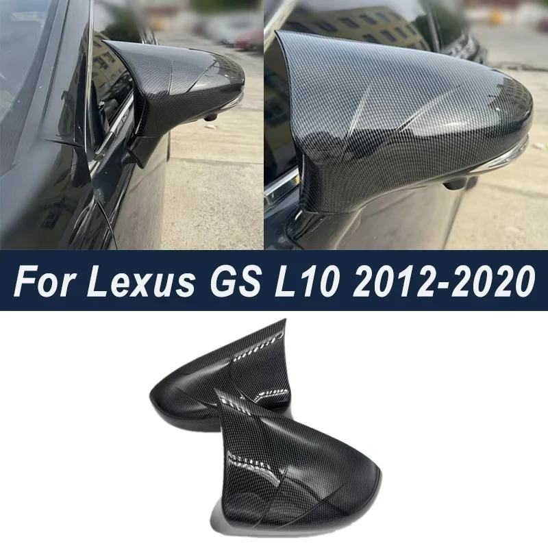 For Lexus GS L10 2012-2020 Side Door Rearview Mirror Cover Cap Trim Shell Sticker Car Styling Accessories Parts