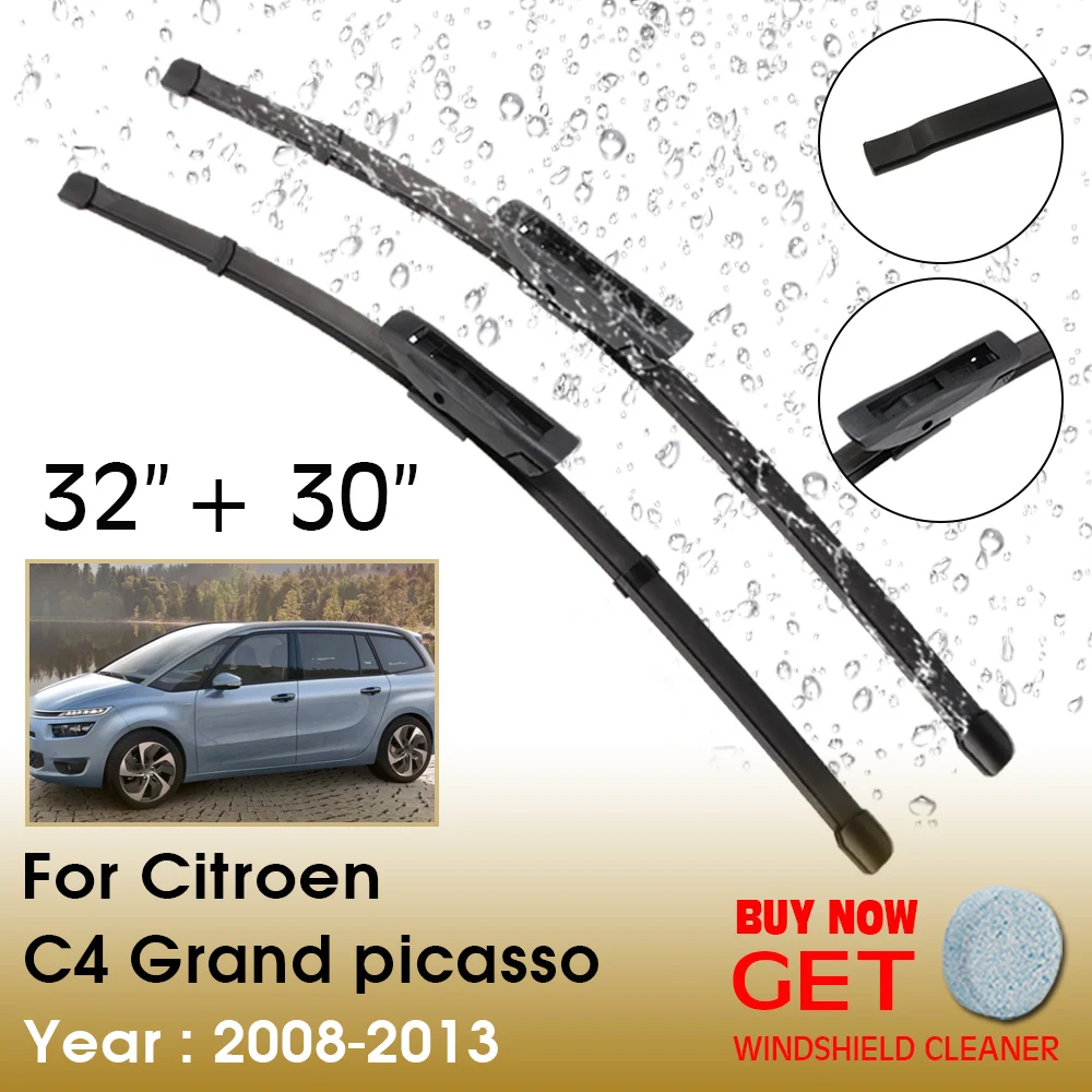 

Car Wiper For Citroen C4 Grand picasso 32"+30" 2008-2013 Front Window Washer Windscreen Windshield Wipers Blades Accessories