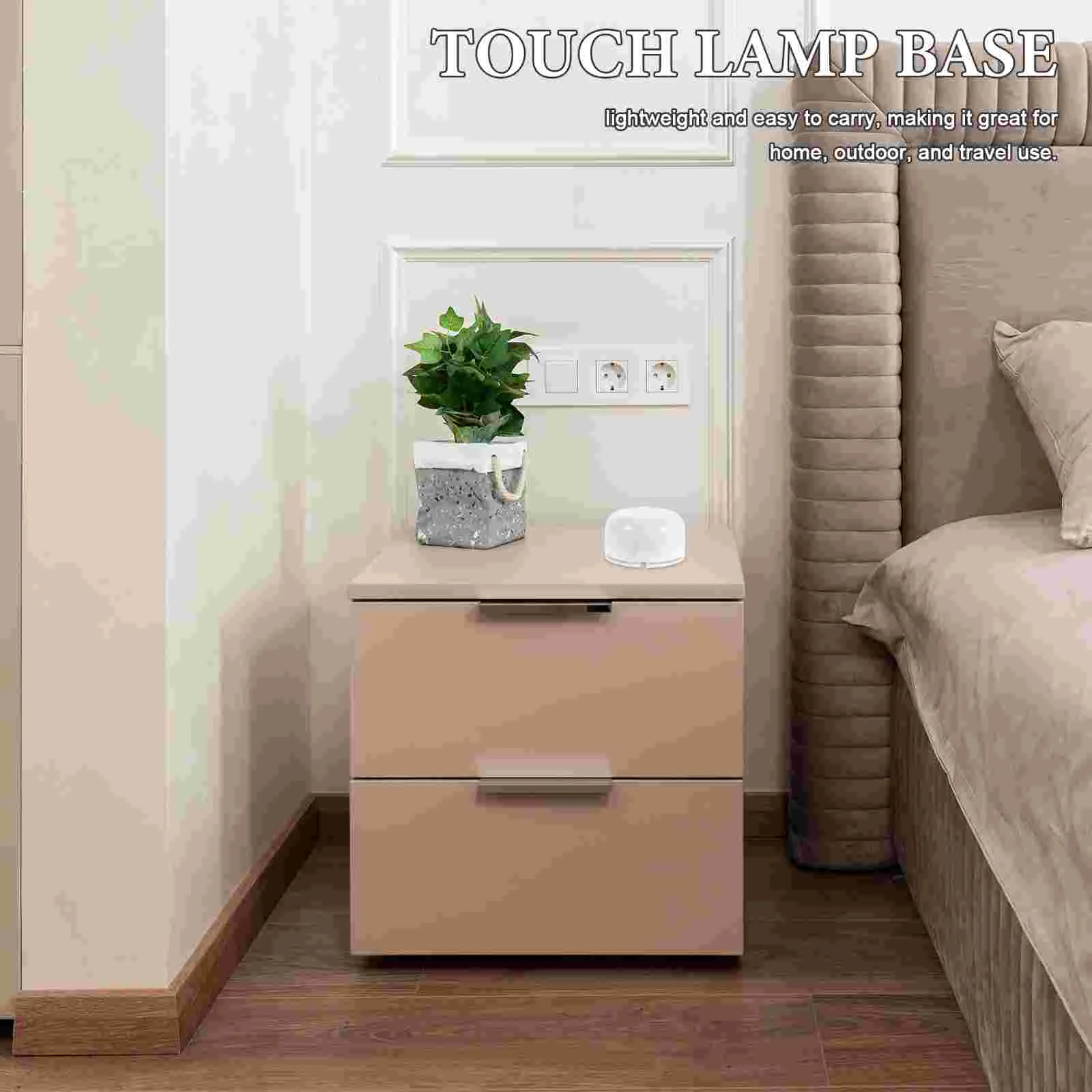 Piccolo paralume Pat Light Base per luce notturna da pavimento Cerniera universale per display a LED bianco