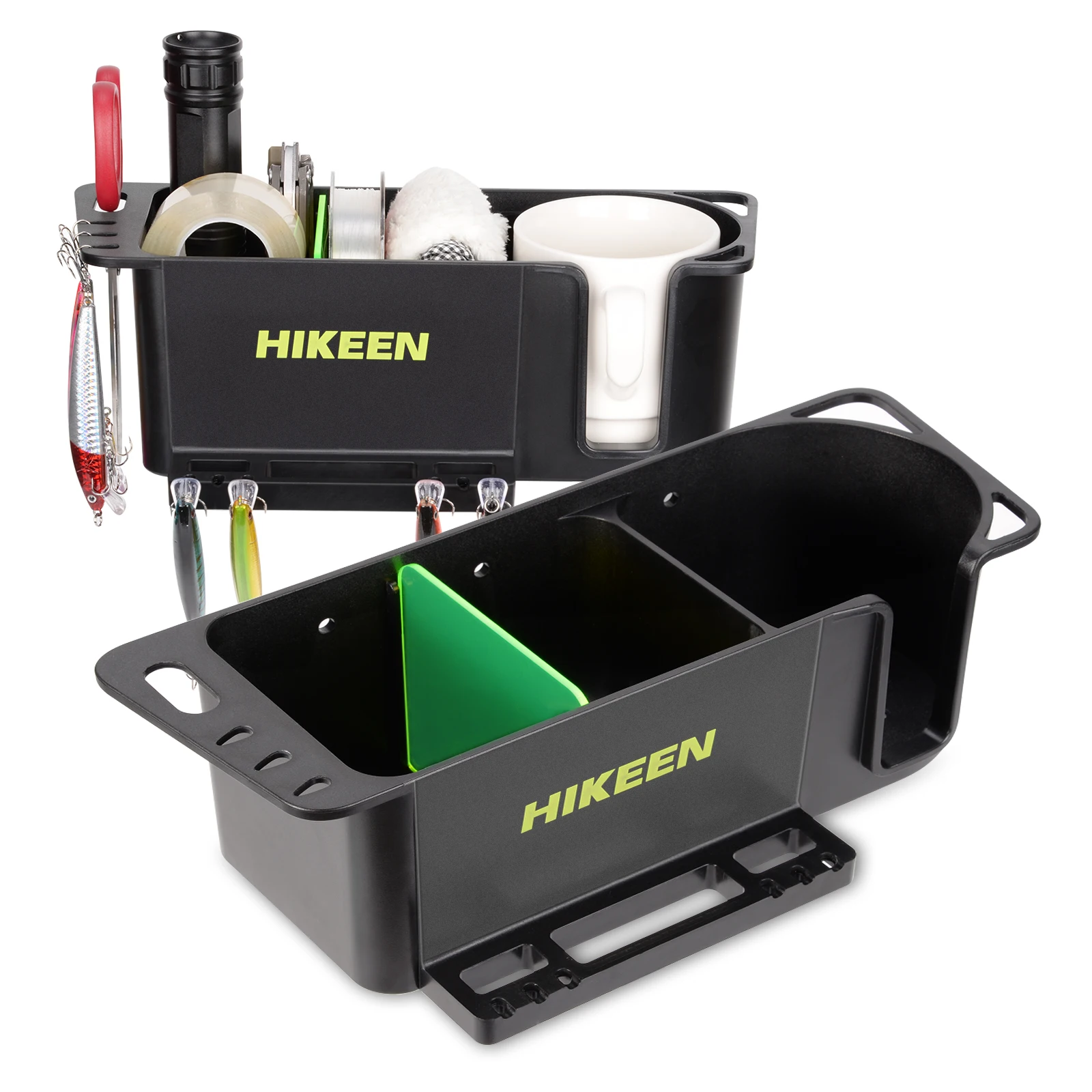 

Boat Caddy Organizer Boat Cup Holder Multifunctional Boat Storage Universal Fit for Boat Kayak Pontoon Bass Boat Fishing Tool