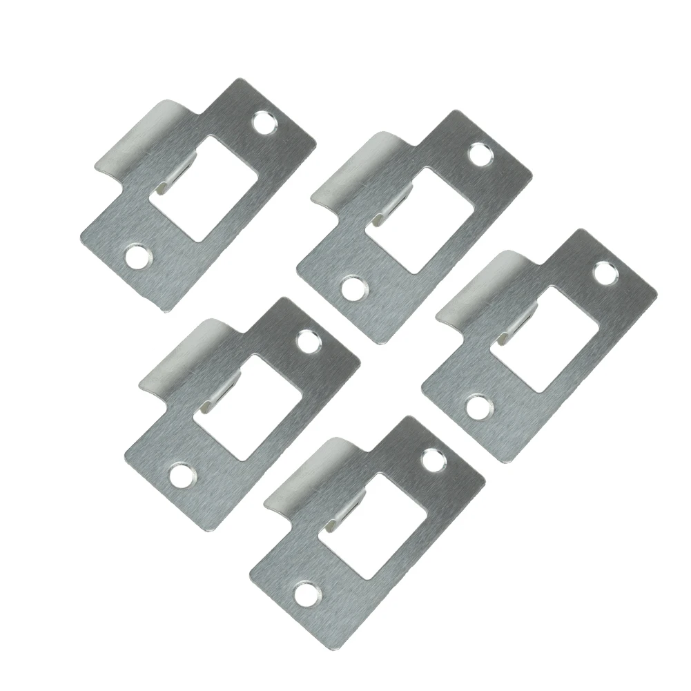 Türöffner-Schließerplatte, zweiteilig, Türöffner, Badezimmer, Kunststoff, Ersatz, 5/10 Stück, 69 x 37,5 x 0,8 mm, Schlosszubehör – Detail 8