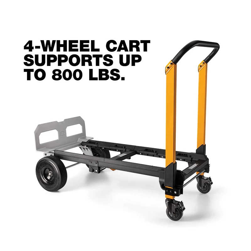2-in-1 Stackable Hand Truck | Heavy-Duty Multi-Purpose Hand Truck | TB-B1-T-20 Hand Truck 2-Wheel/4-Wheel Drive Selectable