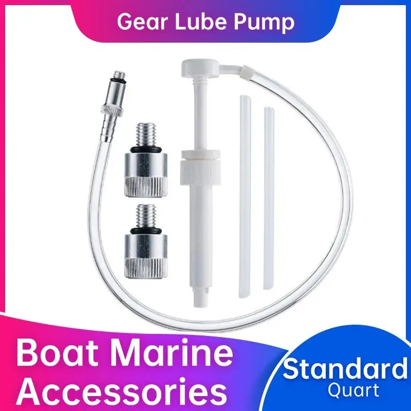 Gear Lube Pump Marine Lower Unit Gear Oil Pump for Standard Quart Bottles Fits All Mercury Outboard Boat Marine Accessories