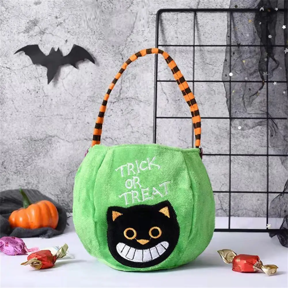 Portable Candy Bag For Halloween Halloween Candy Storage Bucket Collapsible For Kids Halloween Supplies Trick Or Treat Tote Bags